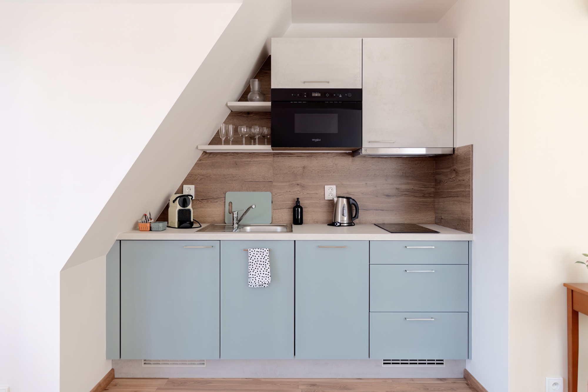 Střešní Apartmán s terasou a výhledem na Prahu